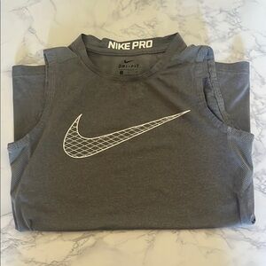 Nike Pro Charcoal Sleeveless Shirt